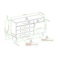 thumbnail image 2 of 52" Mid Century 3-Drawer 1-Door  WoodSideboard - Solid Black, 2 of 6