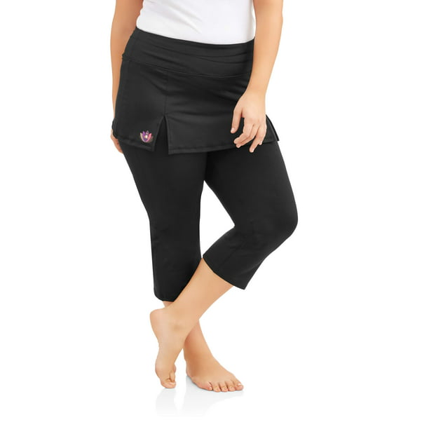 Ben - Be Empowered Naturally Women's Plus Yoga Skort Capri - Walmart ...