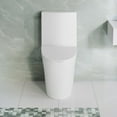 thumbnail image 3 of Swiss Madison St. Tropez White Ceramic Elongated 12in, 1.28 GPF Toilet, 3 of 14