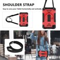 thumbnail image 4 of for Samsung Galaxy Tab A9+ 11.0" 2023 SM-X210 / SM-X215 / SM-X216 Rugged Shockproof Case, 360 Rotating Hand Strap & Stand, Shoulder Strap, TPU PC 3 Layers Multi-Functional Cover - Red, 4 of 9