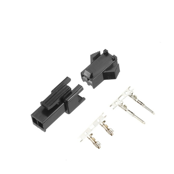 Unique Bargains 20 Pairs 2.54mm 2 Pin Male Female JST-SM Housing Crimp Terminal Connector