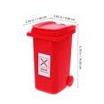 thumbnail image 2 of FOMIYES Bote Pequeño De Basura Para Escritorio Con Y Almacenamiento, 2 of 6