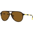 thumbnail image 2 of Polo Ralph Lauren Mens Ph4173 Aviator Sunglasses Shiny Dark Havana/Brown Polarized 59 Millimeters, 2 of 5