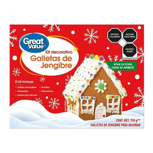 Galletas de jengibre para decorar Great Value Casita 795 g