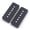 Black 50MM x2pcs, variant on LOOKSEVEN P90 Soapbar Pickup Cover Black White Silver Cream 50mm & 52mm Pole LP SG Guitar- Chrome 52MM x2pcs