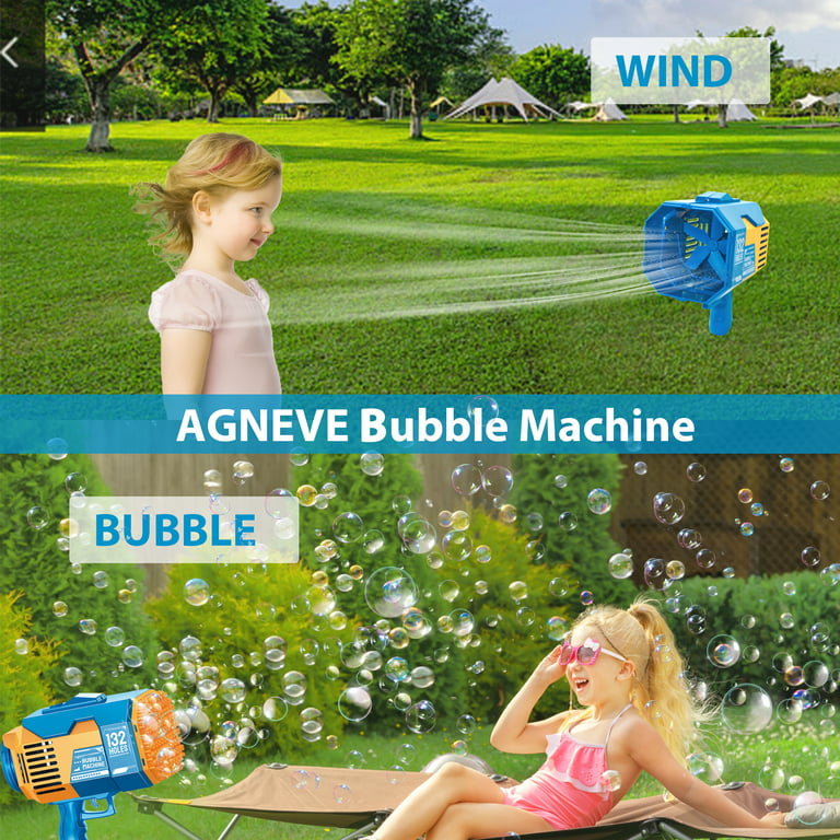 Bubble Gun for Birthday Party Decorations: TIK Tok Bubble Machine Gun for  Kids, Automatic Bubble Blaster with 20 Packs Bubble Solution Summer Outdoor