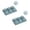 Blue-2Pcs, variant on 2Pcs Daisy Shaped Ice Cube Tray with Lid for and Drinks, Flexible Silicone for Easy Release, Stackable Storage Ice Mold for Bourbon