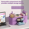 thumbnail image 3 of Organizador de Escritorio con Porta Plumas Marbrasse y 3 Cajones Morado, 3 of 7