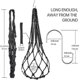 thumbnail image 3 of Chicken Vegetable Bag Fruit Treat Snack Holder Hanging Feeder Coop Feeding Tool for Hens Goose Duck Large Birds, 2 pcs Net Bags, 3 of 4