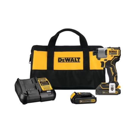 DEWALT Brushless 20-volt Max 1/4-in Variable Speed Brushless Cordless Impact Driver DCF840C2