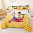 thumbnail image 3 of Erosebridal Kawaii Ice Cream Baseball Full Size Comforter Sets,Sport Games Bedding Sets For Kids,Reversible,3-Piece, 3 of 7