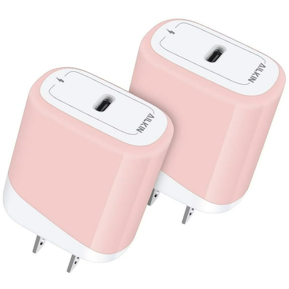 USB C Charger Wall Charger Block,2PCS AILKIN PD 20W Type C Block Charger Fast Charging Charger Plug Power Adapter USB C Brick Cube For Android Phone Fast Charger Block