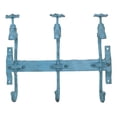 thumbnail image 5 of Cast Iron Vintage Rustic Blue Farmhouse Sink Faucet Spigot Triple Wall Hooks, 5 of 8