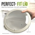 thumbnail image 4 of 12 Piece Plastic Mixing Bowls with Leak-Proof Lids Set - Microwave and Freezer Safe Kitchen Mixing Bowls for Preparing, Serving and Storing - Large Nesting Bowls (Midnight Ombre), 4 of 8