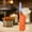 Orange, variant on FengErXian up to 50% off Home!Retractable Pull Rod Lighter Outdoor Camping Igniter Visual Window Inflatable Windproof Lighter
