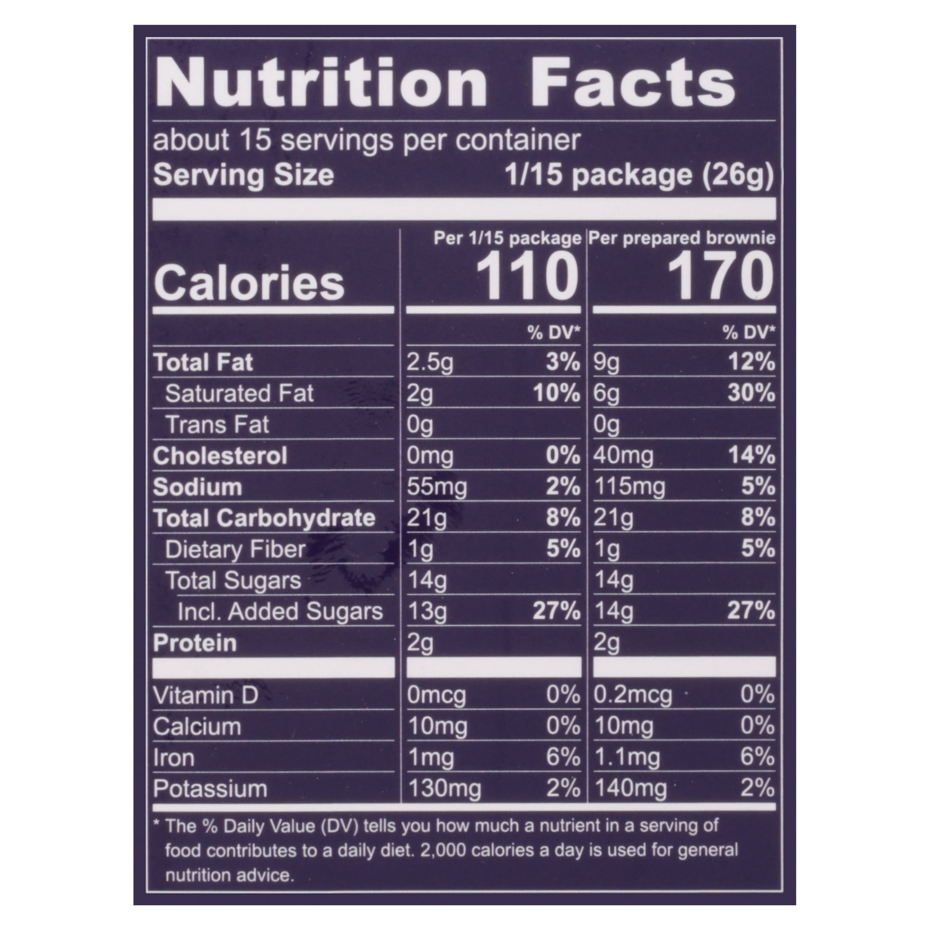 Wholesome Dark Chocolate Chunk Brownie Mix 14 Oz 397 G Walmart Com