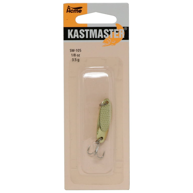 Acme Tackle Kastmaster Hammered Fishing Lure Spoon Gold 1/8 oz. 