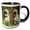Black/White, variant on 3drose, Two Very Happy Yellow Labradors, Pr, 11oz Two-tone Yellow Mug