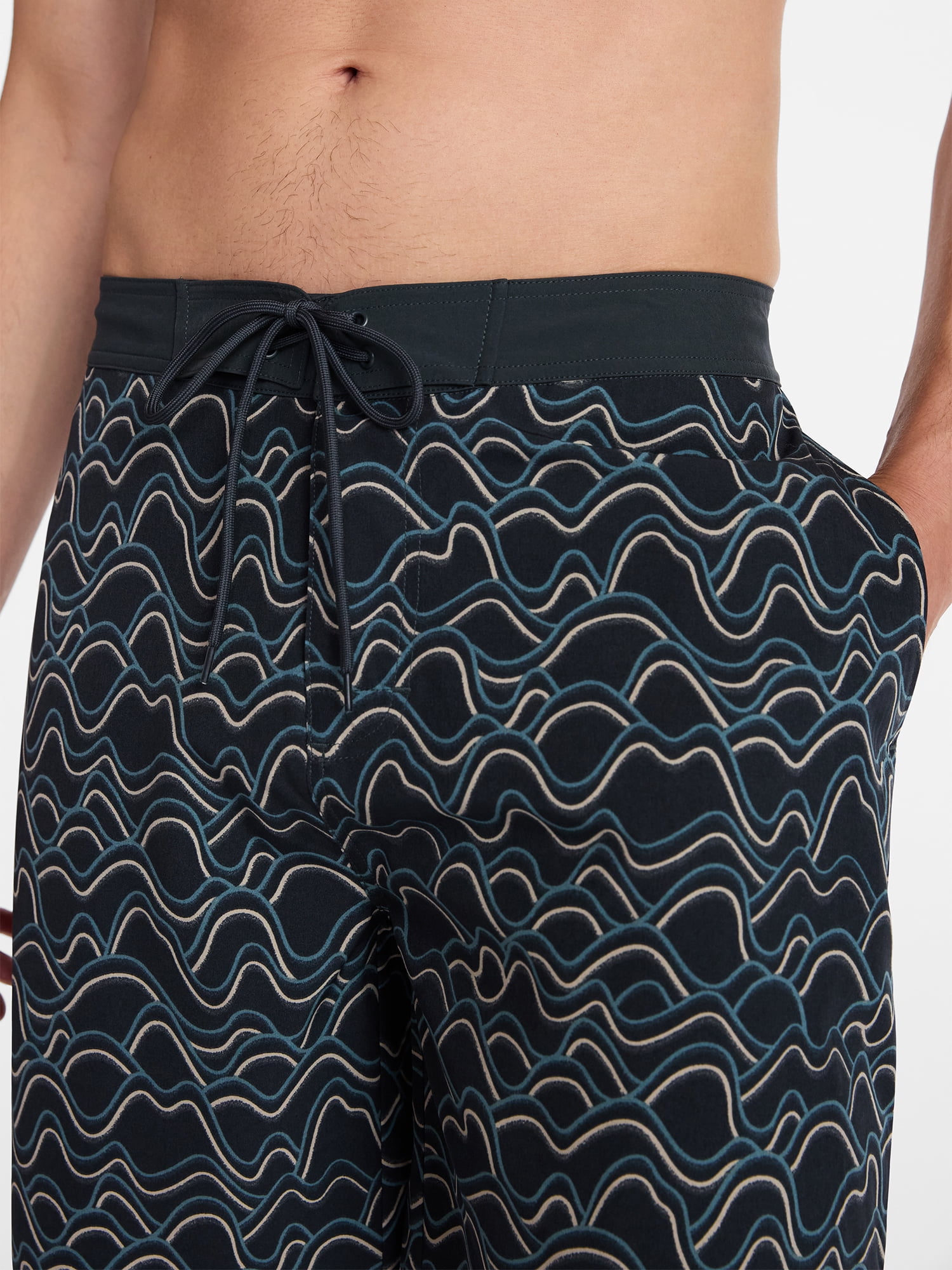 Ozark Trail Men's and Big Men's Swim Trunks, 9" Inseam, Sizes S-3XL