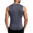 thumbnail image 3 of Ceisia Mens Solid Crew Neck Sleeveless Stretch Fitness Daily Tank Top (Dark Gray M) Father's Day Gift, 3 of 8