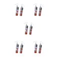 thumbnail image 1 of Pendientes de gota Minnieouse 1 par colgante de botellas de cristal con flores, 1 of 6