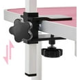thumbnail image 3 of RONG-3 32-inch Foldable Pet Dog Grooming Table w/Adjustable Height Arm - Drying Table for Home w/Noose for Small Dogs Cats, Maximum Capacity Up to 220lbs, Pink, 3 of 8