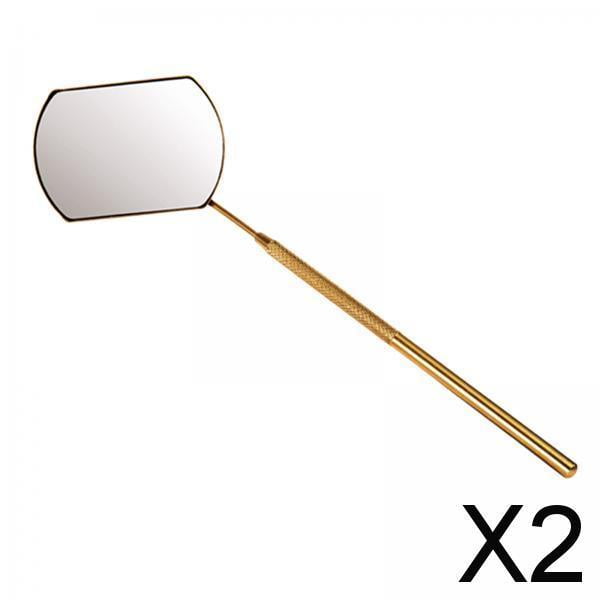 Conjunto de 2 Espejos de Acero Inoxidable Fernando para Extensiones de Pestañas