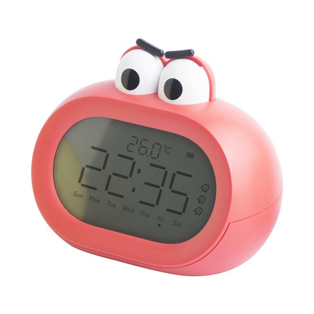 Reloj Despertador Baoblaze temperatura interior con repetición electrónico rojo