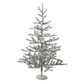 thumbnail image 2 of Northlight Pre-Lit Medium Flocked Alpine Twig Artificial Christmas Tree - 3' - Warm White Lights, 2 of 6