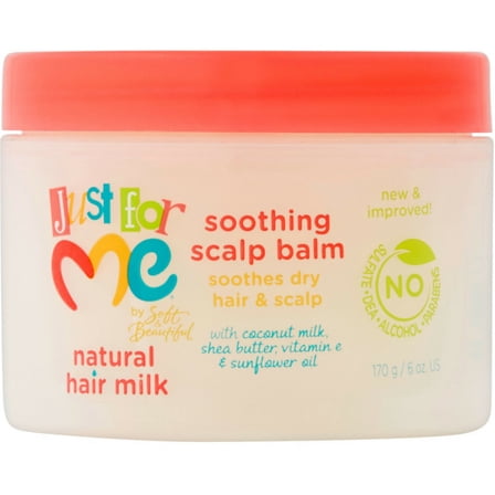 Just For Me Natural Hair Milk Soothing Scalp Balm 6 oz (Pack of 2)
