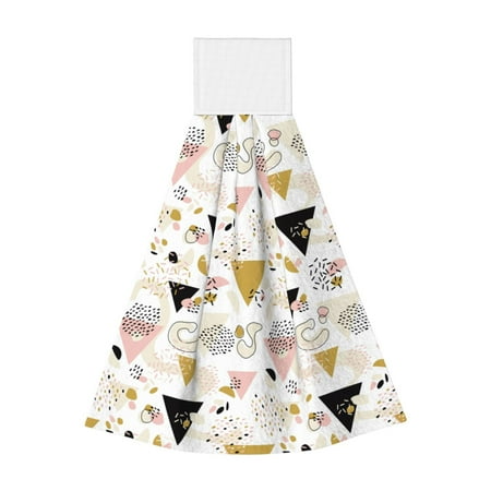 

Coaee Geometric Triangle for Fast Absorbent Hanging Towels with Velcro for Kitchen Bathroom Laundryroom