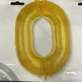 thumbnail image 6 of 53 inch Jumbo Number 0 - Anagram - Gold Foil Mylar Balloon - Party Supplies Decorations, 6 of 6
