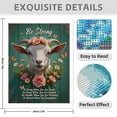 thumbnail image 3 of Diamond Art Kits for Adults - 5d Motivational Goat Floral Composition Diamond Painting for Adults, Diamond Art for Adults Beginners, Diamond Painting Kits for Adults for Home Wall Decor, 3 of 7