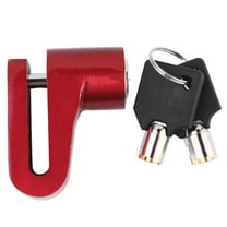 Worgeous Motorbike Locks High Security Aluminium Alloy Red Anti Theft Motorcycle 1Pcs