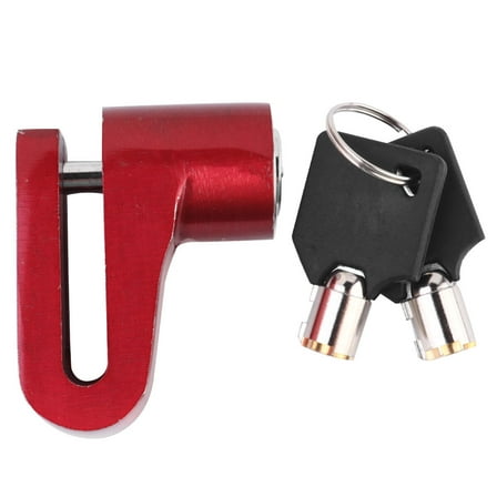Worgeous Motorbike Locks High Security Aluminium Alloy Red Anti Theft Motorcycle 1Pcs