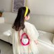 thumbnail image 1 of Bolso bandolera para niñas, bolso espacioso de cuero con diseño de correas ajustables (blanco y rosa) JM, 1 of 6