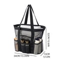 thumbnail image 3 of Fmbmuo Large Beach Tote Bags for Women with 9 Pockets, Mesh Travel Bags for Beach Pool Cruise Quick Dry, 3 of 4