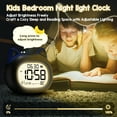 thumbnail image 4 of Cute Alarm Clock OK to Wake Clock, Toddler Sleep Training Clock with Night Light,5 Alarms,Snooze,Date and Temperature Cute Clock for Girls and Boys, 4 of 7