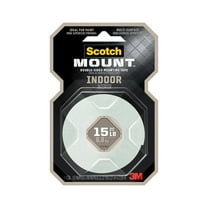 3M Scotch Indoor Double-Sided Mounting Tape, 1/2" x 80" Roll