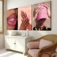 thumbnail image 2 of Hieng Black Girl Wall Art Framed Trendy Black Woman Decor Posters Abstract African American Canvas Prints Modern Black Women Painting Female Pictures for Bedroom Unframed, 2 of 6