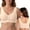 Beige, variant on siminsem Front Button Bra for Women Wireless Shaping, Comfortable No Underwire Front Closure Bra, Full Coverage T Shirt Everyday Bra with Removable Pads, Purple,S / 36/80