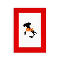 thumbnail image 1 of Italie Carte Contour Bonjour Honneurs Image Afficher Art Cadre Photo Rouge, 1 of 4