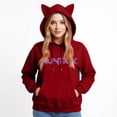 thumbnail image 4 of HUNTRX pop Huntrix Print Cat Ears Hoodie with De-mon Sweatshirt Trendy Pullover All-over Print Fashion Casual Long Sleeve Sweatshirt Pullover Casual Streetwear XL, 4 of 4