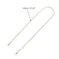 thumbnail image 2 of Unique Bargains 1 Pc Leather and Faux Pearl Handbag Strap for Travelling Light Glod Tone White PU Alloy, 2 of 5