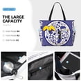 thumbnail image 3 of KdxioBlue And White Porcelain Pattern for Beach Bag for Women Large Beach Tote Bag Waterproof Sandproof Swim Bag with Zipper Pockets Beach Vacation Travel, 3 of 7