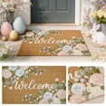 thumbnail image 6 of Bunny And Outdoor Coir Doormat – Spring Butterfly Flower Welcome Front Door Mat Indoor Outdoor Entrance, Floral Artificial Coir Doormats Rugs for Porch Entryway Decor 20"x31.5", 6 of 6