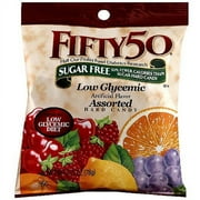 FIFTY 50 Assorted Sugar-Free Hard Candies, 2.75 oz (Pack of 8)