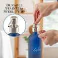 thumbnail image 4 of Cornucopia Brands 16oz Hands Dishes Pump Bottles (Blue, Set of 2); Frosted Blue Pump Dispensers for Kitchen and Home, 4 of 10