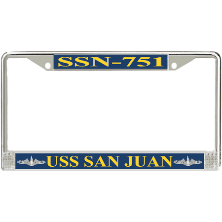 USS San Juan SSN-751 License Plate Frame