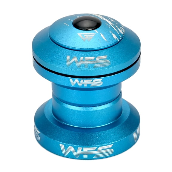 WFS NV.28 1 Inch CNC Alloy Threadless Headset with Top Cap , Blue, HS02ZQBLU